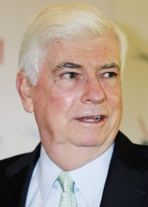 Chris Dodd, chief executive of the Motion Picture Association of America arrives at the AFI Awards in Beverly Hills, California